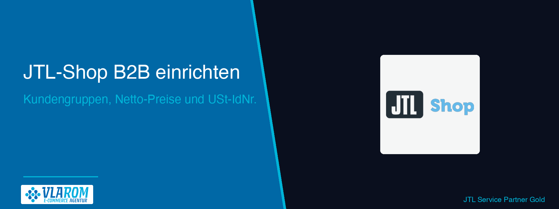 jtl-shop-b2b-einrichten-hero-blog-1 JTL-Wawi Kundengruppen-Einstellungen links, JTL-Shop Netto-Preisanzeige für B2B-Kunden rechts