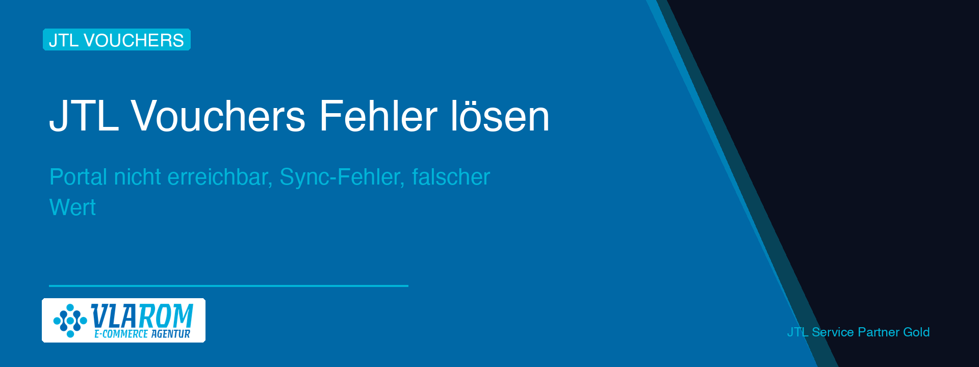 jtl-vouchers-fehler-loesen-hero JTL Vouchers Portal-Fehlermeldung auf einem Bildschirm mit rotem Warnsymbol, daneben Wawi-Oberfläche