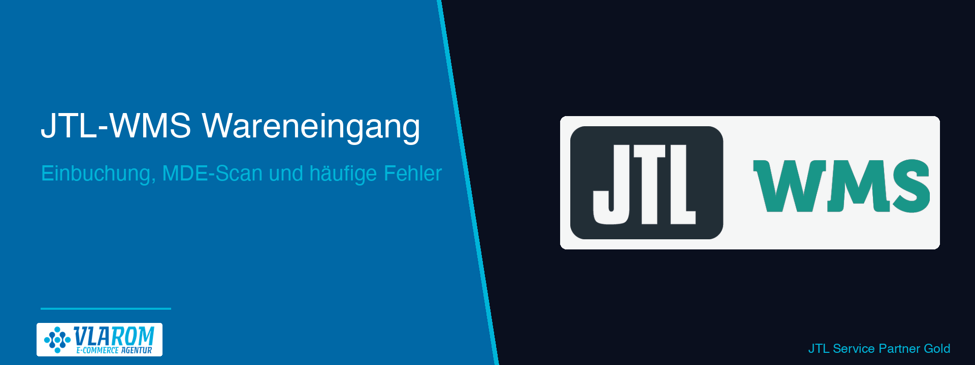 jtl-wms-wareneingang-hero-blog JTL-WMS Wareneingang Übersicht — MDE-Scanner an Wareneingangsplatz mit Lagerregalen