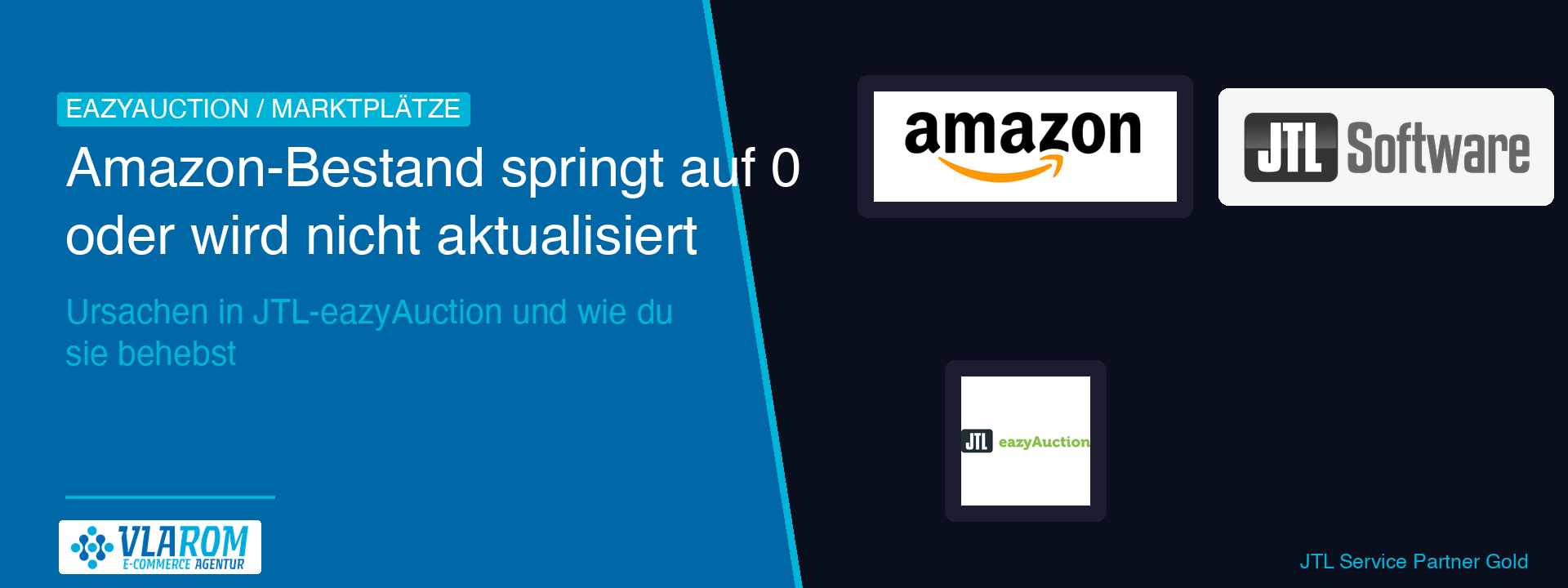 JTL-Wawi Marktplatz-Ansicht mit Amazon-Angebot, Bestand zeigt 0 trotz vorhandenem Lagerbestand