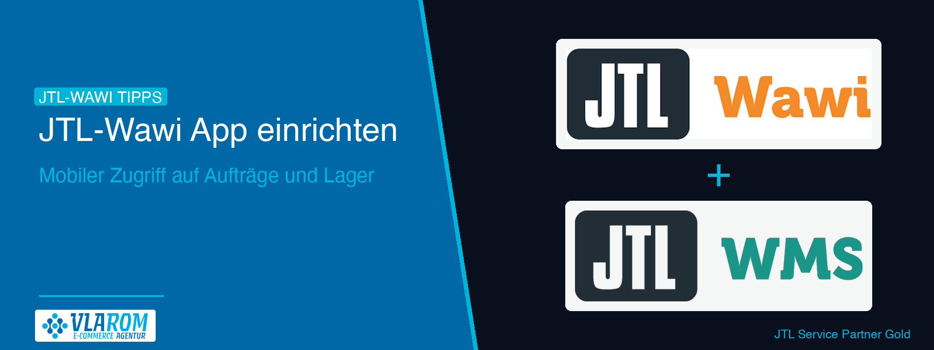 Smartphone mit JTL-Wawi App zeigt Auftragsübersicht, im Hintergrund JTL-Wawi Desktop