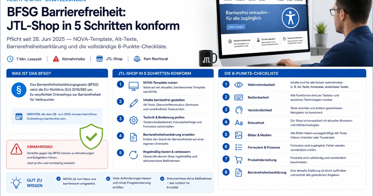 BFSG Barrierefreiheit JTL-Shop