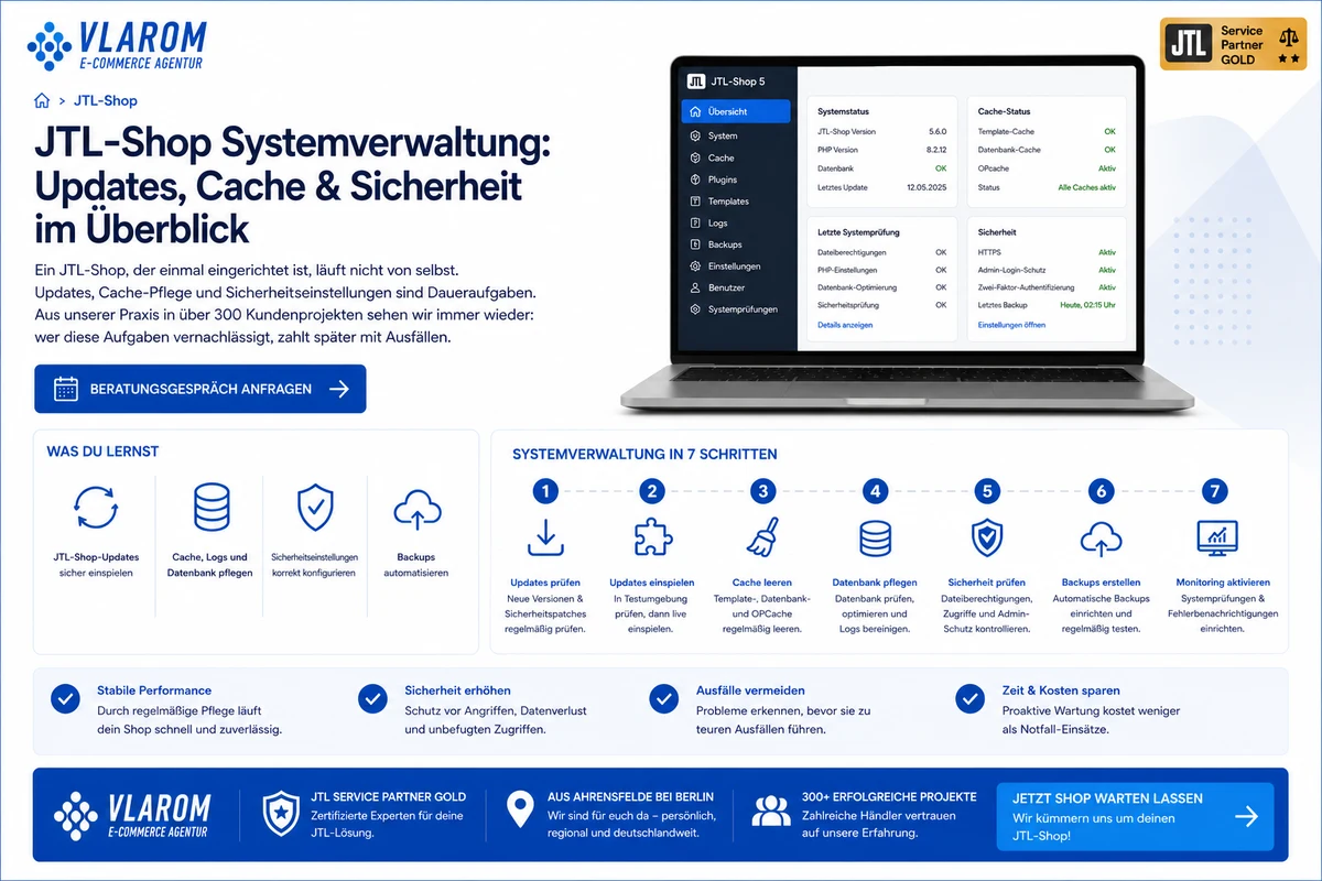 JTL-Shop Systemverwaltung